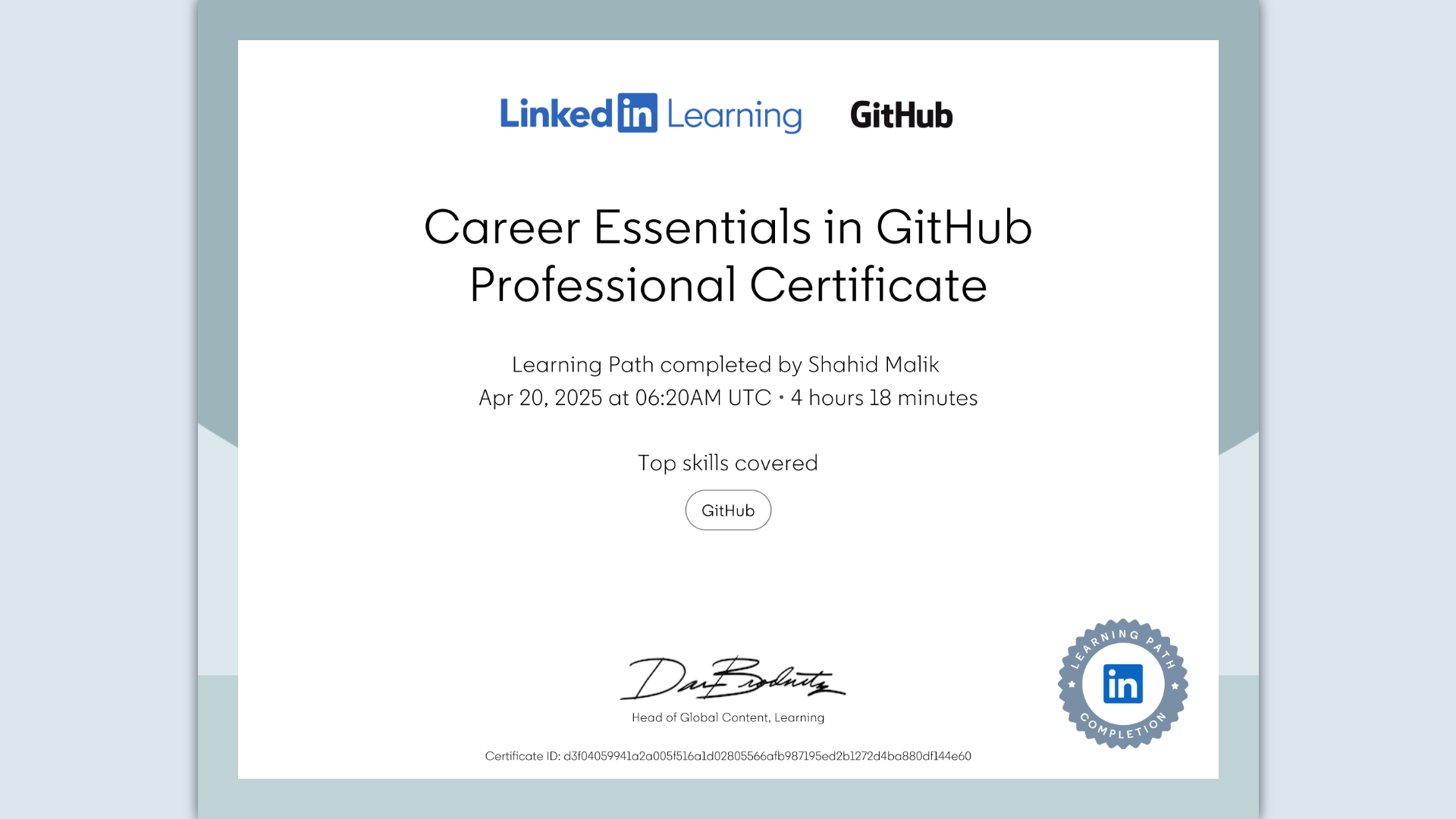 Career Essentials in GitHub